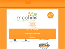 Tablet Screenshot of moolalayogurt.com